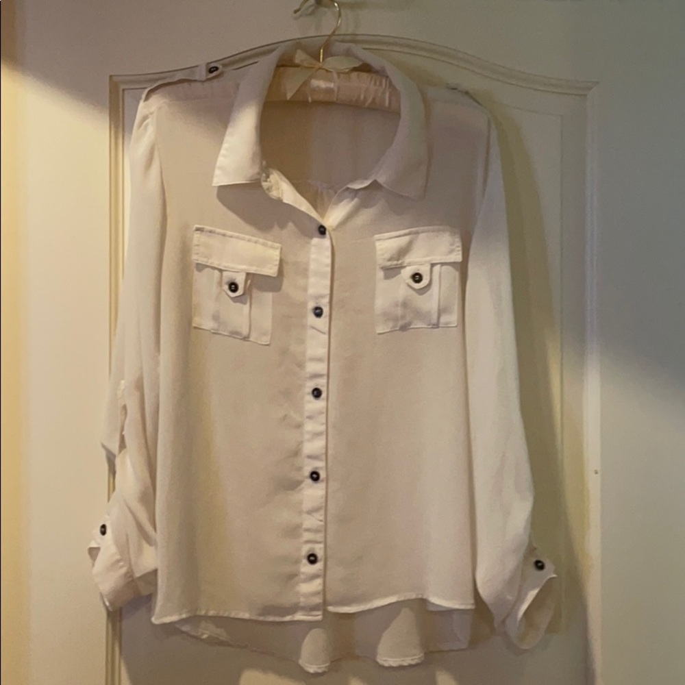 Sheer blouse with two free tanks